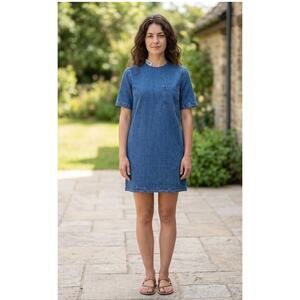 Secular L'Agence Florence Denim Dress in Classic Wash XS